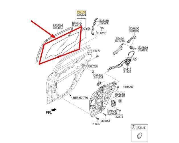 2015-2019 Hyundai Sonata Rear Right Side Door Window Glass 83420-C1010 OEM - Alshned Auto Parts