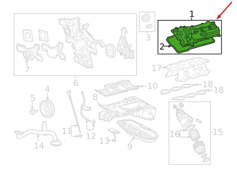 2006-15 Lexus IS250 2.5L Right Side Engine Cylinder Head Valve Cover 11201-31232 - Alshned Auto Parts