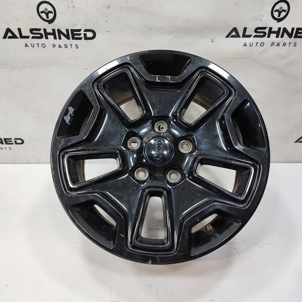 2014-2017 Jeep Wrangler Alloy Wheel R17x7.5 Gloss Black 1XA50TRMAA OEM - Alshned Auto Parts