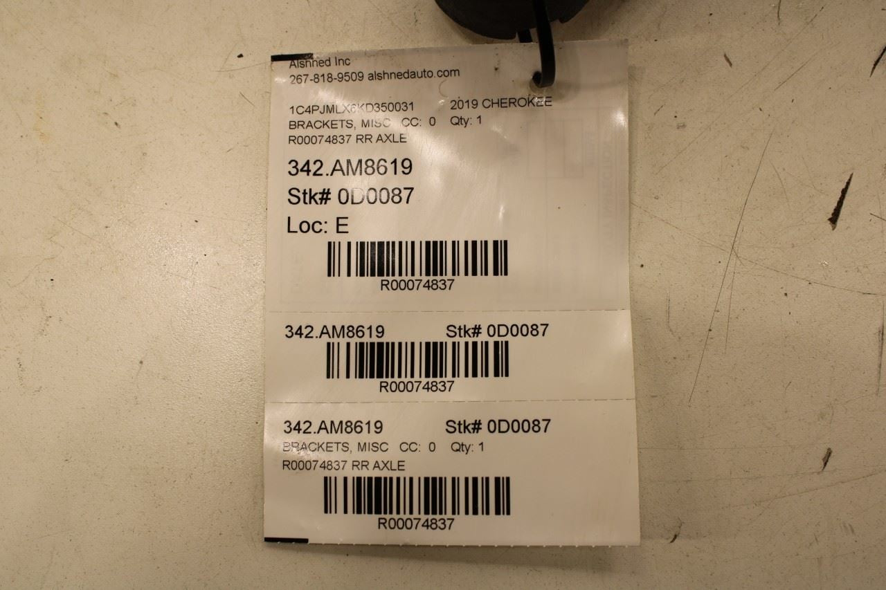 14-23 Jeep Cherokee Latitude 4x4 Rear Axle Differential Mount Bracket 68155099AE - Alshned Auto Parts