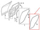 2020-2025 Mazda CX-30 2.5 S Front Left Door Weatherstrip On Body DGH9-68-911 OEM - Alshned Auto Parts