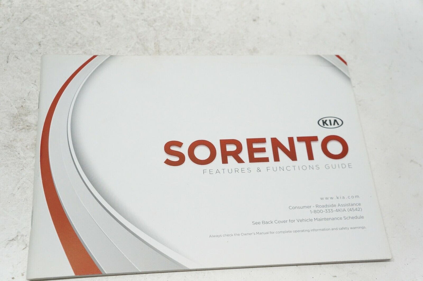 2014 Kia Sorento Owners Manual Guide Book with case VA2510 - Alshned Auto Parts