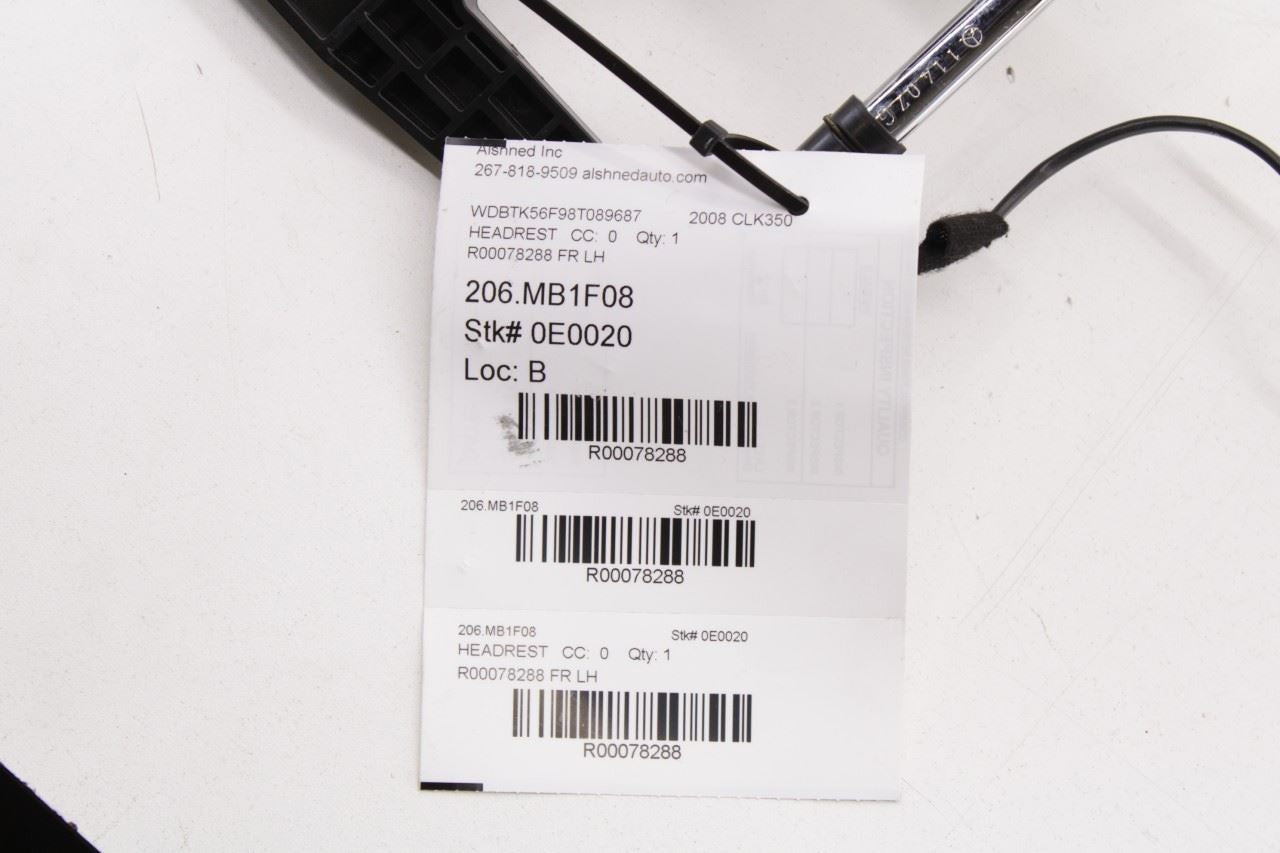 2006-09 Mercedes-Benz CLK 350 RWD Front Driver Left Side Seat Headrest w/ Motor - Alshned Auto Parts