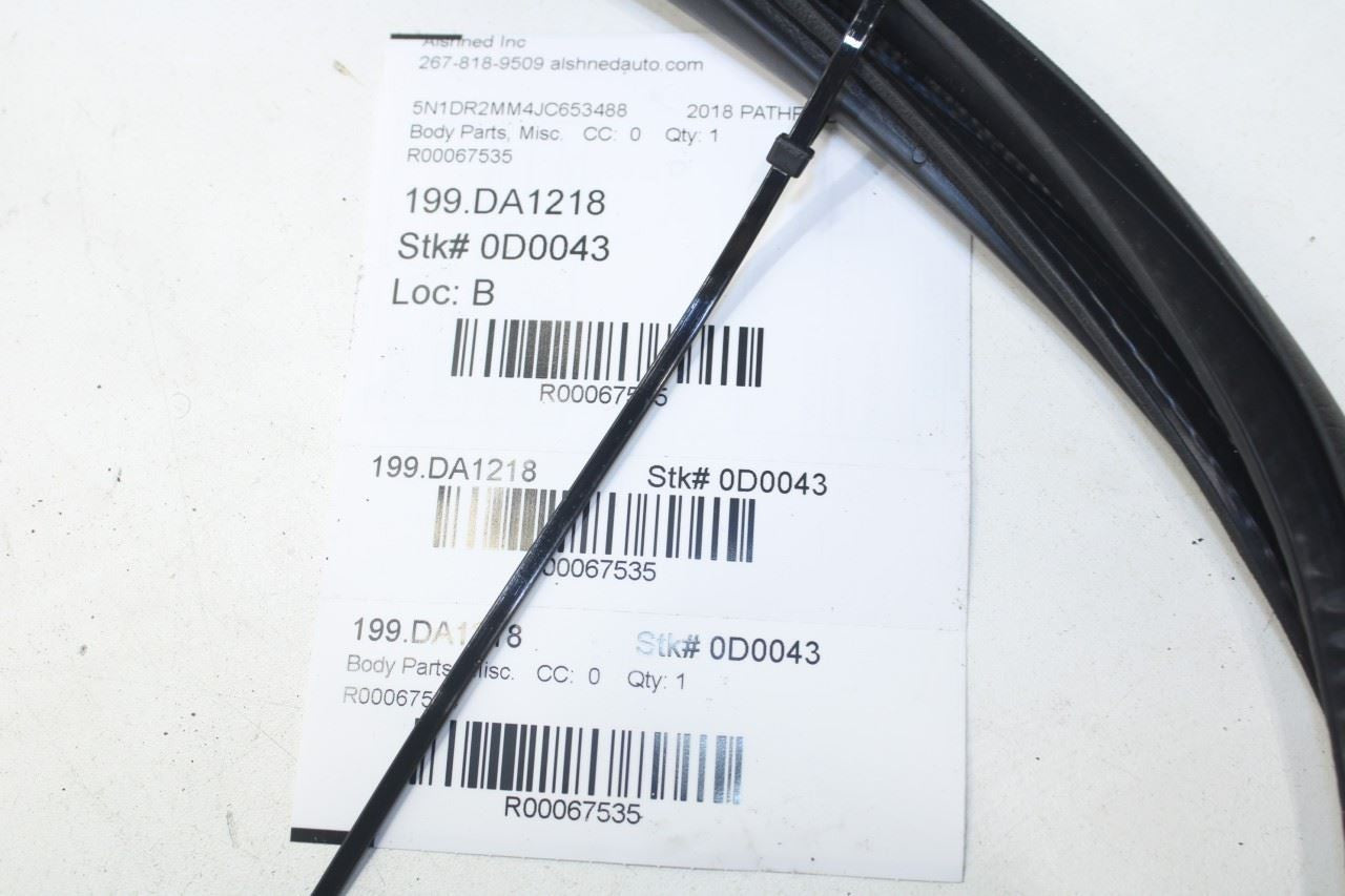 2016-2020 Nissan Pathfinder SV Front Left Door Weatherstrip On Body 76922-3KA1A - Alshned Auto Parts