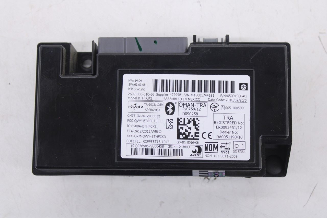 11-18 Dodge Grand Caravan GT Telematics Communication Control Module 05091960AD - Alshned Auto Parts