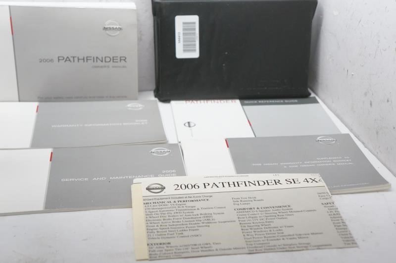 2006 Nissan Pathfinder Owner's Manual Book Set with Case - Alshned Auto Parts