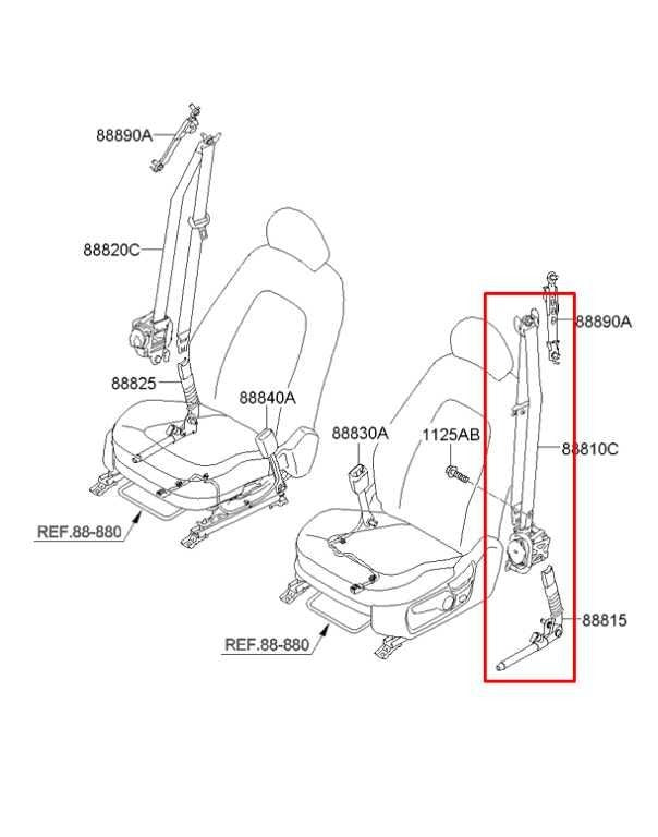 11-15 Kia Optima LX 2.4L Front Driver Left Side Seat Belt Retractor 88810-2T5101
