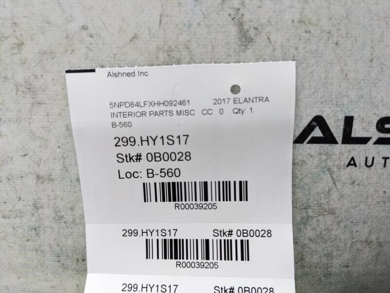 2017-20 Hyundai Elantra FR LH Windshield Pillar Trim 85810-F3000-XUG OEM *ReaD* - Alshned Auto Parts