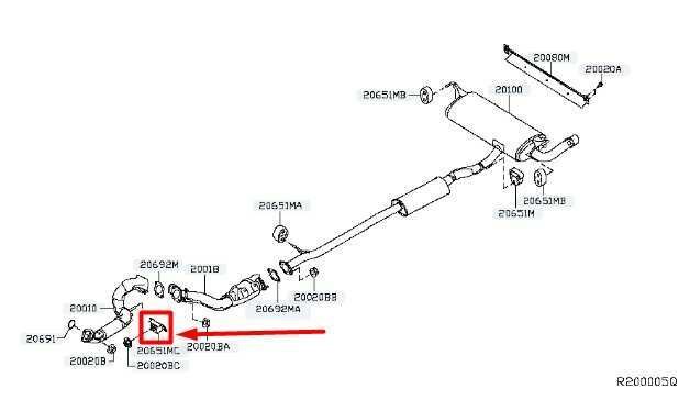 2008-2021 Nissan Rogue Front Exhaust Muffler Pipe Hanger 20651-JG30A OEM - Alshned Auto Parts