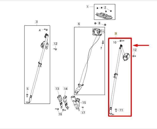 2017-21 Chrysler Pacifica Rear LH 3rd Row Seat Belt Retractor 6EB04PD2AE *ReaD* - Alshned Auto Parts