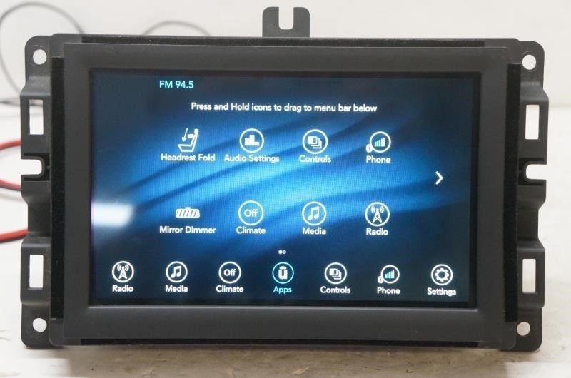 2019 Jeep Cherokee Audio Radio Receiver Uconnect with 7.0'' Display 68297444AA - Alshned Auto Parts