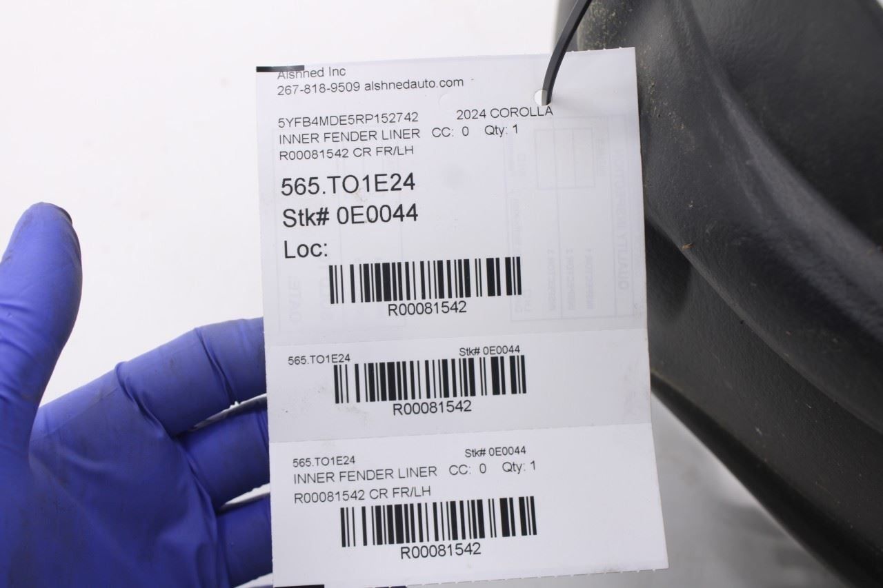 2020-24 Toyota Corolla LE Front Left Side Wheelhouse Liner Splash Shield *ReaD*11