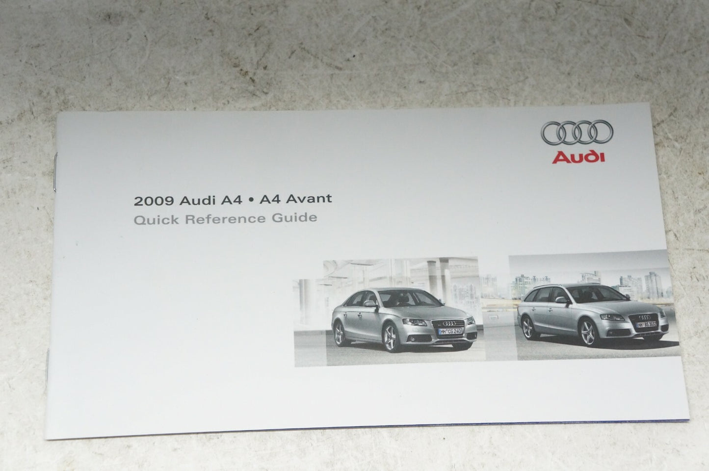 2009 Audi A4 Owner's Manual Book Guide set with Case USA warranty & maintenance - Alshned Auto Parts