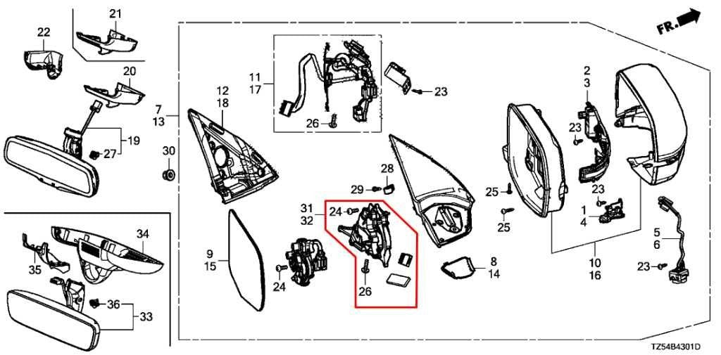 17-20 Acura MDX w/ Technology Pkg LH Side Mirror Auto Turn Drive Motor Actuator - Alshned Auto Parts