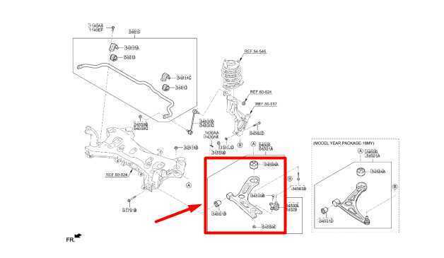 2015-2019 Hyundai Sonata Front Left Suspension Lower Control Arm 54500-E6100 OEM - Alshned Auto Parts