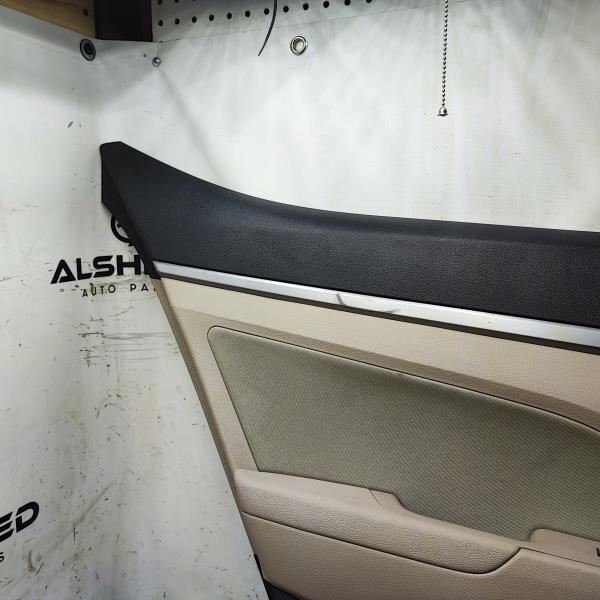 17-18 Hyundai Elantra Rear Left Door Trim Panel Beige 83305-F3020-UTG OEM *ReaD* - Alshned Auto Parts