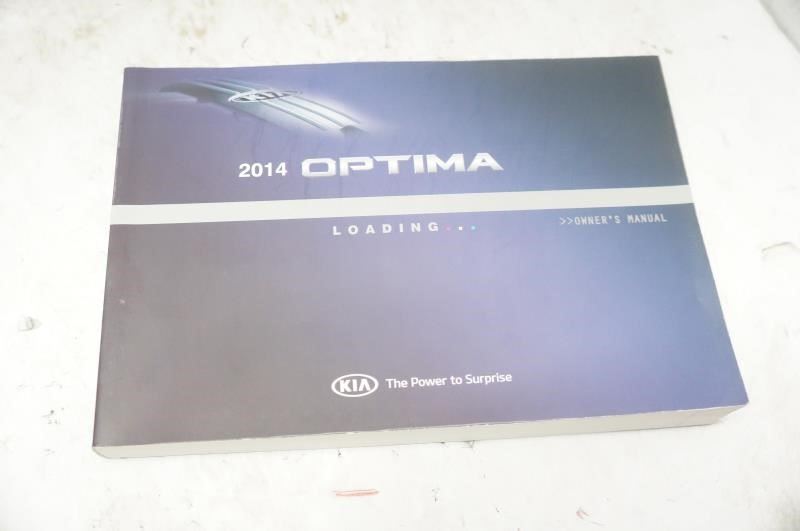 2014 Kia Optima Owner's Manual Book Set with Case - Alshned Auto Parts