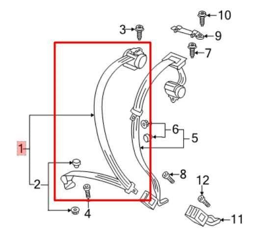 12-19 Volkswagen Passat SE 1.8L Rear Driver LH Side 2nd Row Seat Belt Retractor - Alshned Auto Parts