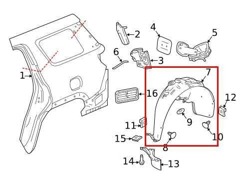 2017-2023 GMC Acadia SLT-1 Rear Left Driver Side Wheelhouse Liner Splash Shield - Alshned Auto Parts