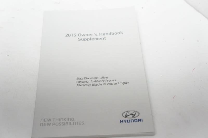 2015 Hyundai Sonata Owner's Manual Book Set with Case - Alshned Auto Parts