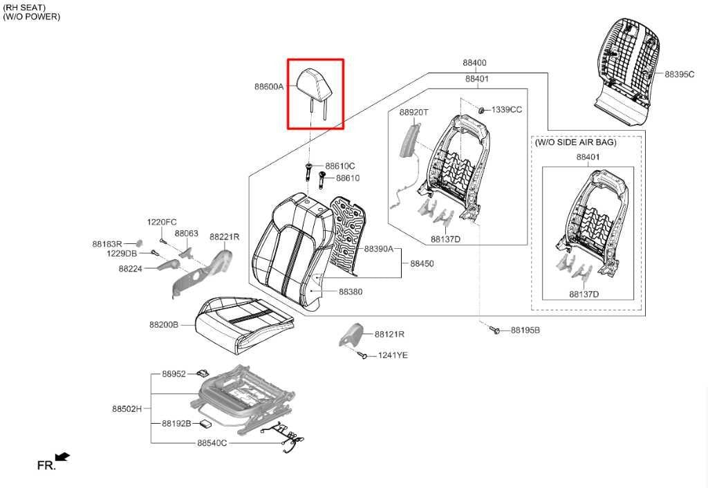 2021-24 Kia K5 GTLine Front Passenger Right Driver Left Side Seat Headrest Set - Alshned Auto Parts