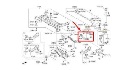 2015-2019 Hyundai Sonata Rear Right Suspension Upper Control Arm 55120-C3000 OEM - Alshned Auto Parts