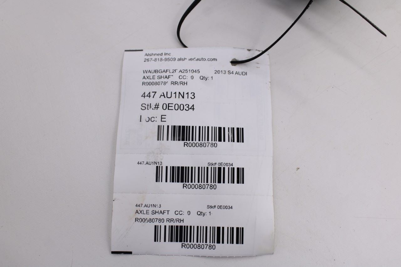 2013-2016 Audi S4 Premium Plus AWD Rear Right Side CV Axle Drive Half Shaft - Alshned Auto Parts