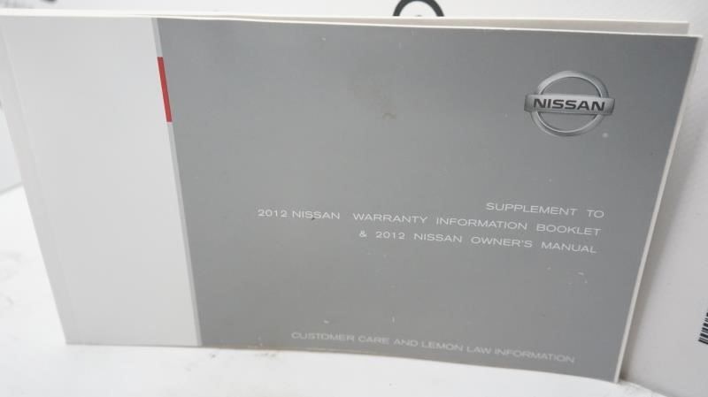 2012 Nissan Altima Owner's Manual Book Set with Case - Alshned Auto Parts