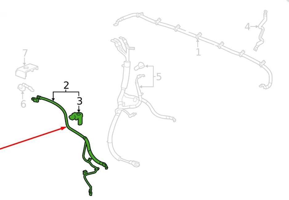 2014-18 Chevrolet Silverado 1500 Work Truck Negative Battery Cable Wire Harness1