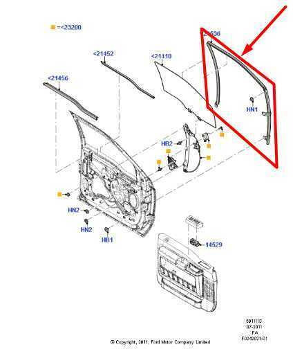 2008-2016 Ford F250 SD Front Left Door Glass Run Channel CC3Z-2521597-B OEM - Alshned Auto Parts