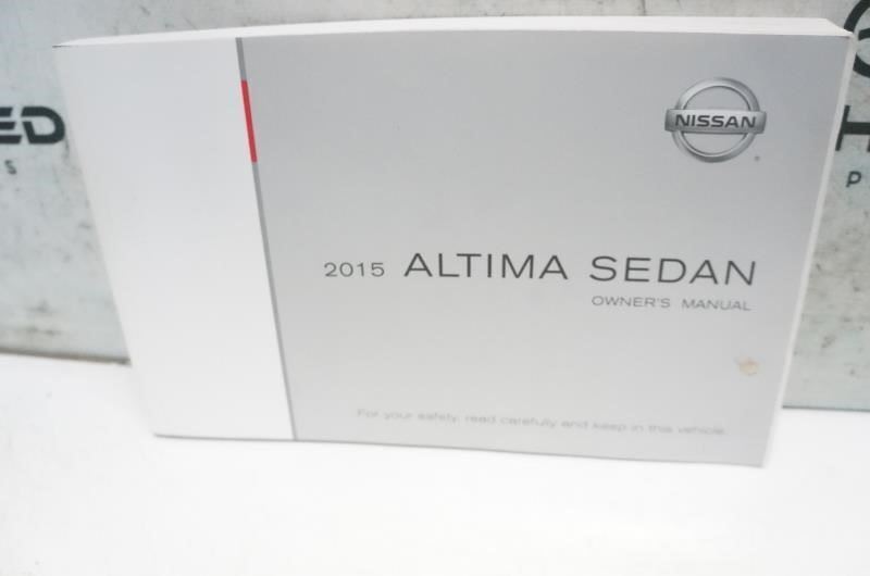 2015 Nissan Altima Sedan Owners Manual set with Case OM15EA-0L33U2 OEM - Alshned Auto Parts