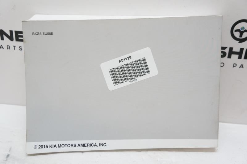 2016 Kia Sorento Owner's Manual - Alshned Auto Parts