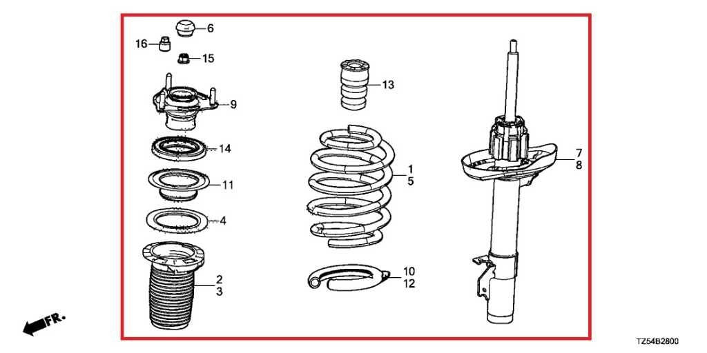 16-20 Acura MDX w/Tech Pkg SH-AWD Front Left Strut Shock Absorber 51621-TZ6-A011