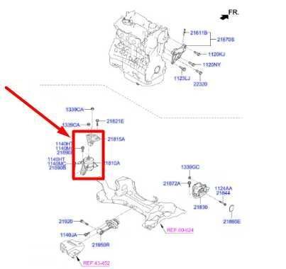 2015-17 Hyundai Sonata 2.4L Front Right Engine Mount Support Bracket 21810-C1020 - Alshned Auto Parts