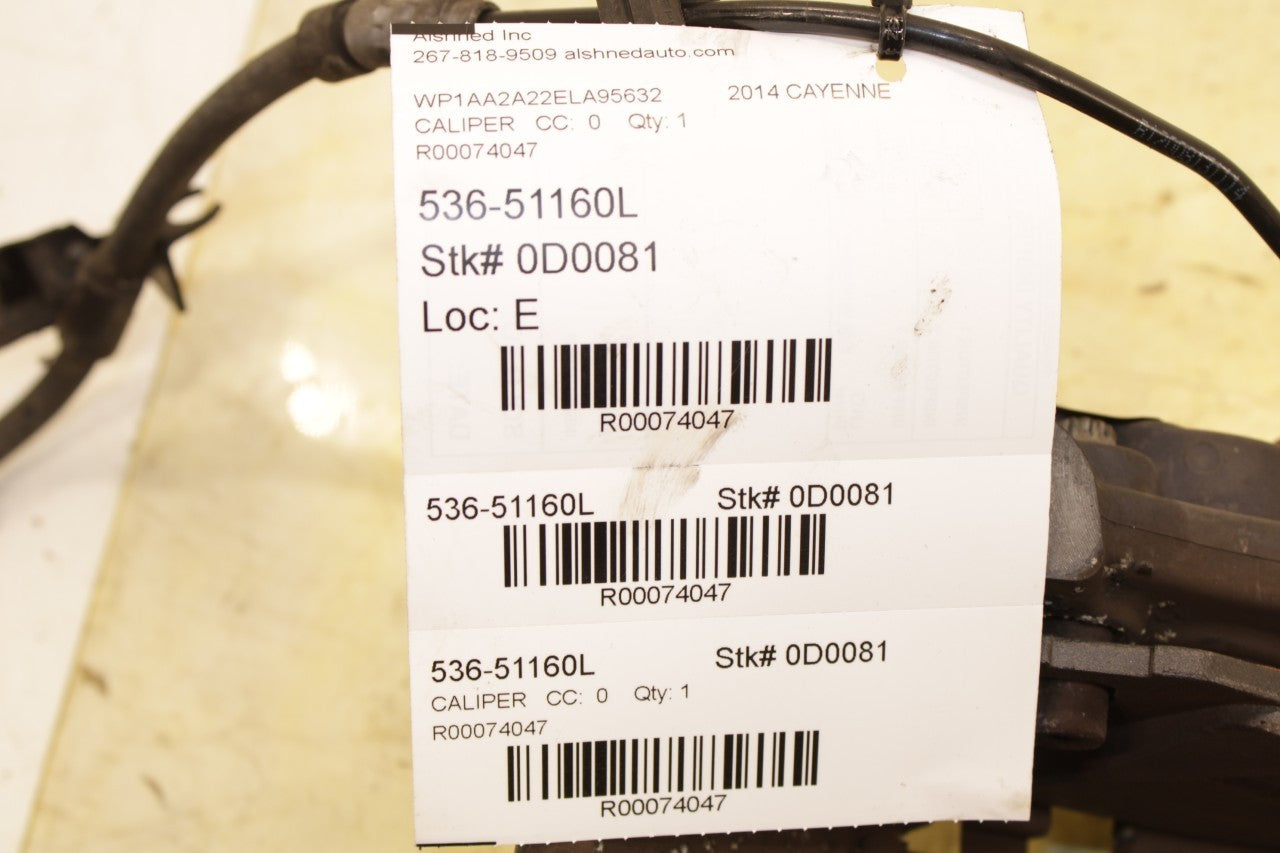 20112018 Porsche Cayenne Platinum Front Left Side Brake Disc Caliper 7P561510BK - Alshned Auto Parts