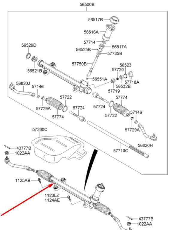 2011-2015 Kia Optima Power Steering Gear Rack and Pinion 56500-2T100 OEM1
