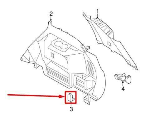 11-20 Nissan Rogue Trunk Quarter Panel Cargo Tie Down Hook Set of 4 74932-2U00A - Alshned Auto Parts