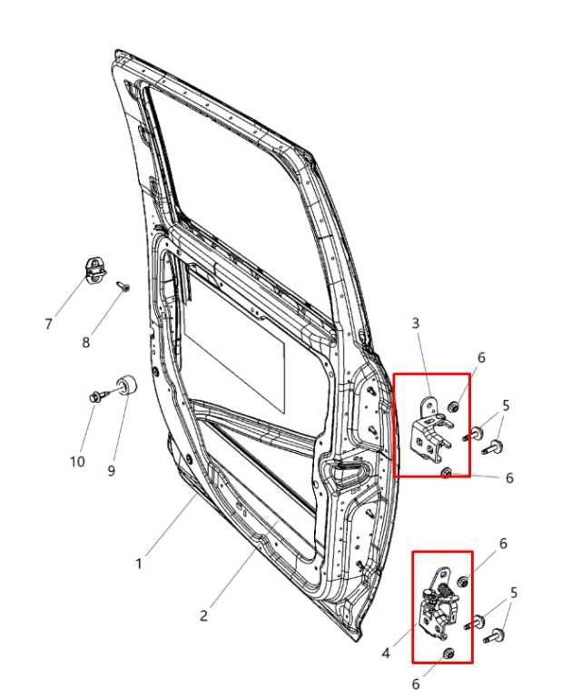 11-20 Ram 1500 Laramie AWD Rear Driver Left Side Upper and Lower Door Hinge Set - Alshned Auto Parts