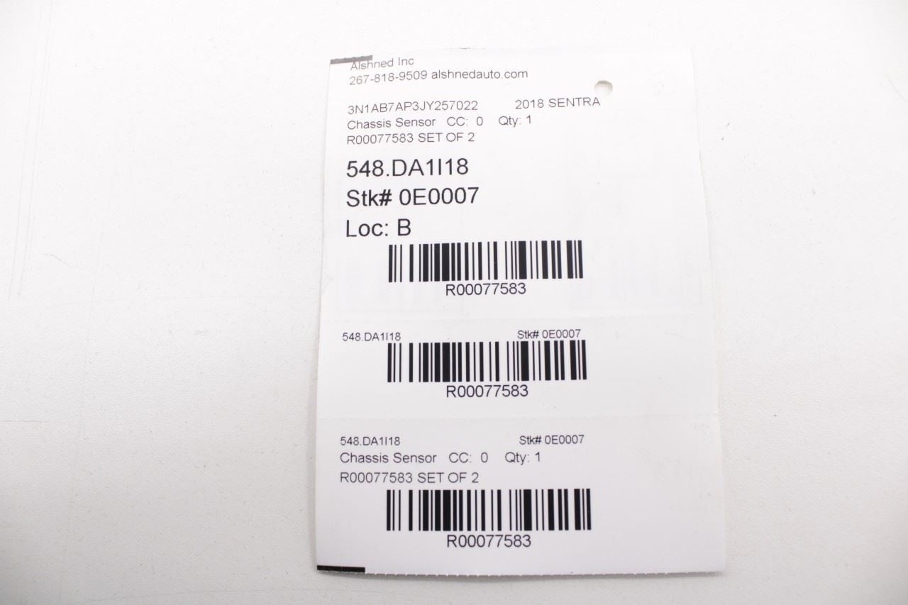 2017-2019 Nissan Sentra SL Rear Left and Right Blind Spot Radar Sensor Modules - Alshned Auto Parts