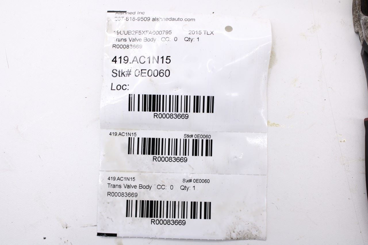 2015 Acura TLX Tech 3.5L 9-Speed Auto Transmission Valve Body 062015J4A53 OEM18