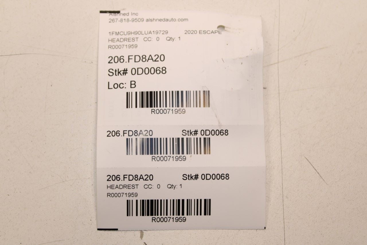 2020-2022 Ford Escape SEL 2.0L AWD Front Right and Left Side Seat Headrest Set - Alshned Auto Parts