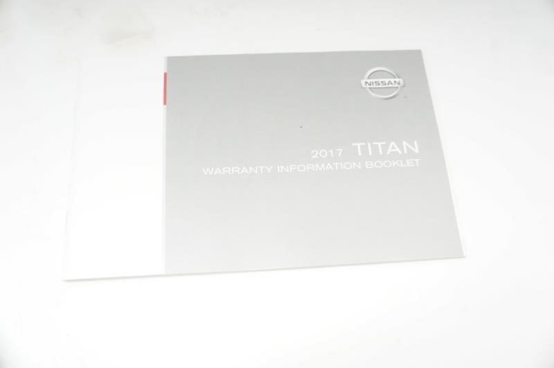 2017 Nissan Titan Owner's Manual Book Set with Case - Alshned Auto Parts