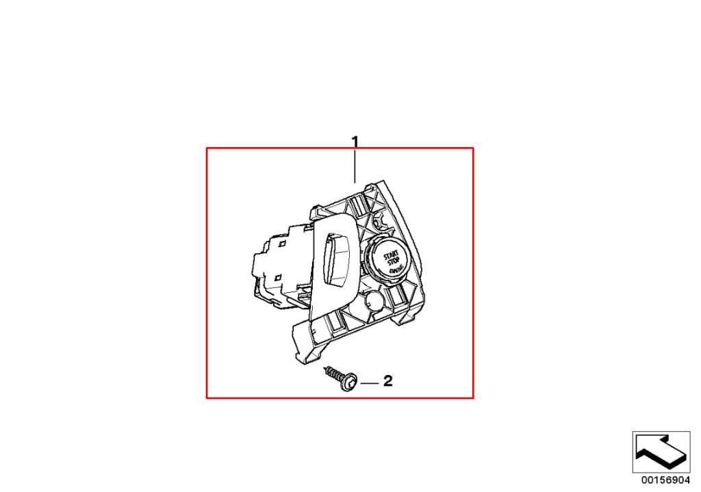 07-13 BMW X5 xDrive35i AWD Engine Ignition Switch Button w/ Key Fob Transmitter - Alshned Auto Parts