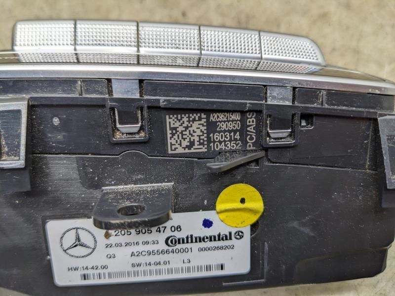 16-22 Mercedes GLC300 AC Heater Temperature Climate Control 205-905-42-15 OEM13