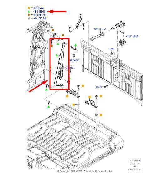 2011-2016 Ford F250 SD Rear Right Side Seat Belt Retractor BC3Z-26611B68-AA OEM - Alshned Auto Parts