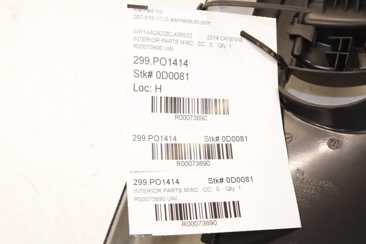 11-2018 Porsche Cayenne Platinum Right Center BPillar Upper Trim 958555240092W0 - Alshned Auto Parts