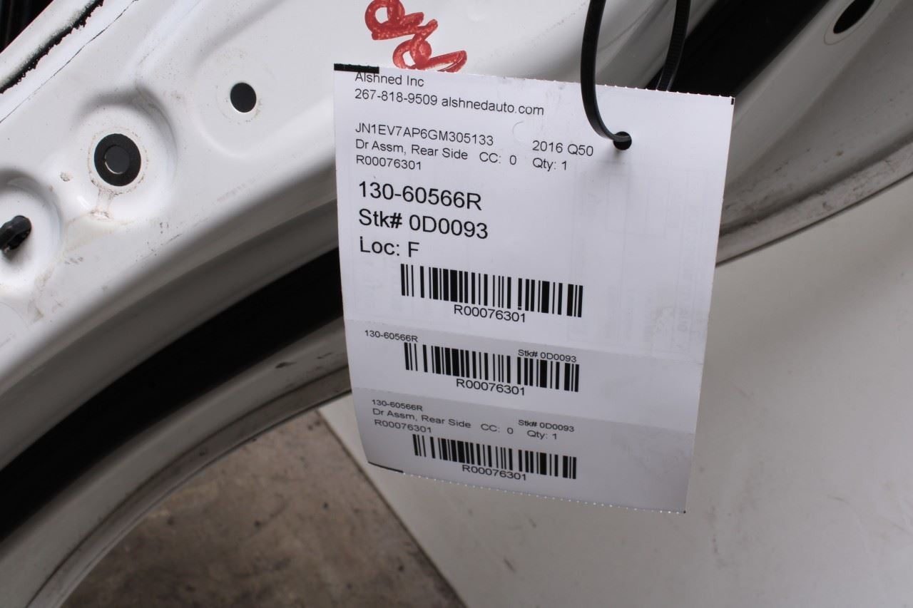 2014-2023 Infiniti Q50 Premium Rear Right Passenger Door Shell Panel H210M4GAMA - Alshned Auto Parts