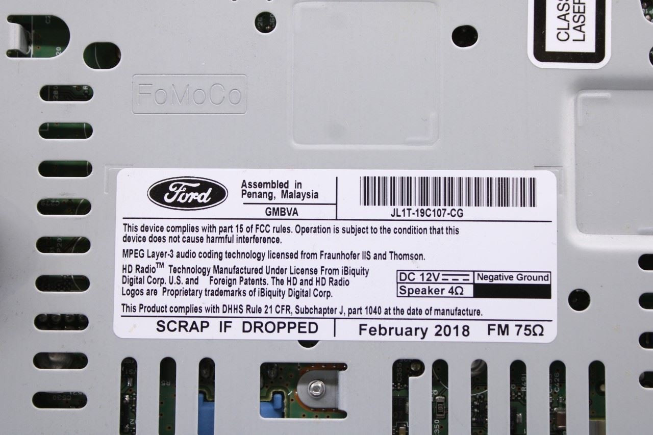 2018-21 Ford Expedition Limited Audio Radio Receiver w/ CD Player JL1T-19C107-CG - Alshned Auto Parts