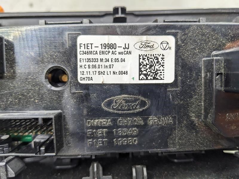 2015-2018 Ford Focus AC Heater Temperature Climate Control F1ET-19980-JJ OEM - Alshned Auto Parts