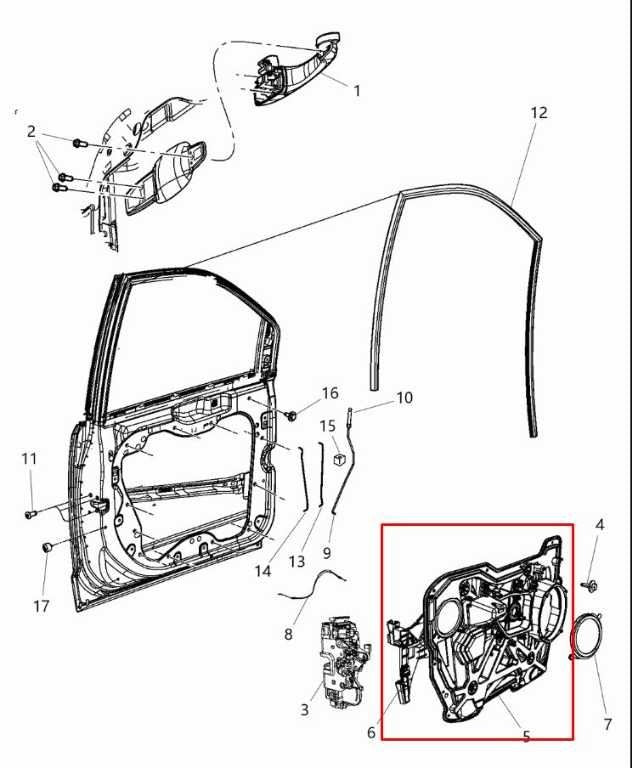 2008-20 Dodge Grand Caravan SXT FR RH Door Window Regulator w/ Carrier and Motor1